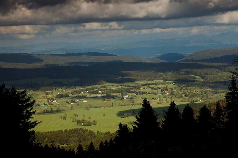 Pohled do údolí  Divoké orlice v okolí Trčkova.